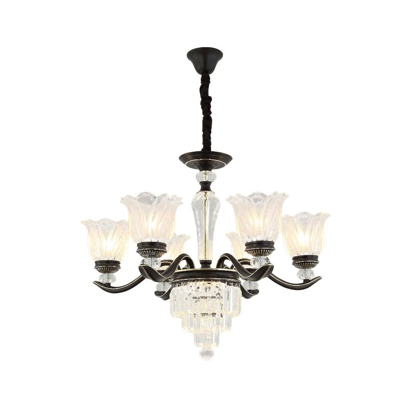 Lampada a sospensione vintage Crystal Vintage Crystal Crystal Crystal 6/8-Lift Crysta Bellflower Room.