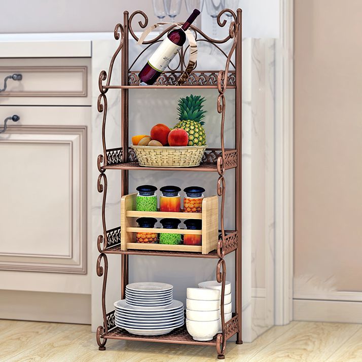 Metal Standard Bookcase Contemporary Open Back Bookshelf with Shelves