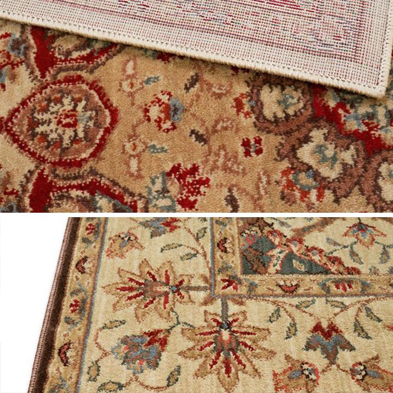 Antiquitätenmedaillon Teppich weißer Tonpolyester Teppich Nicht-Rutsch-Backing-Teppich für die Heimdekoration