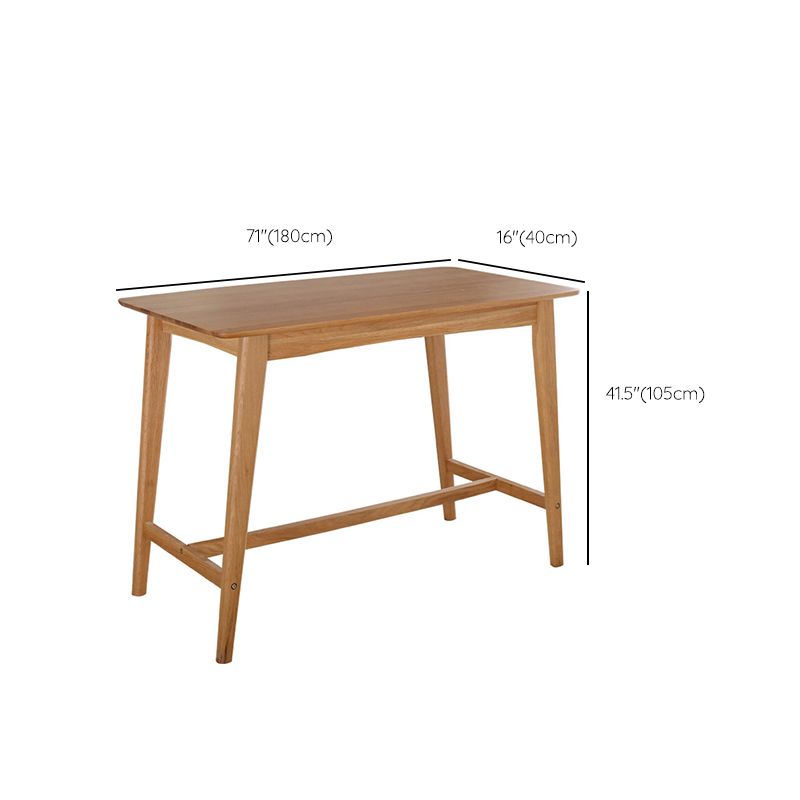 Modern 4 Legs Bistro Bar Table Solid Wood Bar Table for Living Room