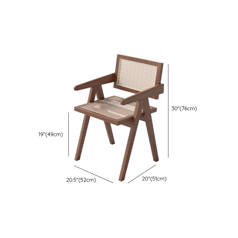 Contemporary Kitchen Dining Arm Chairs Open Back Dining Chairs