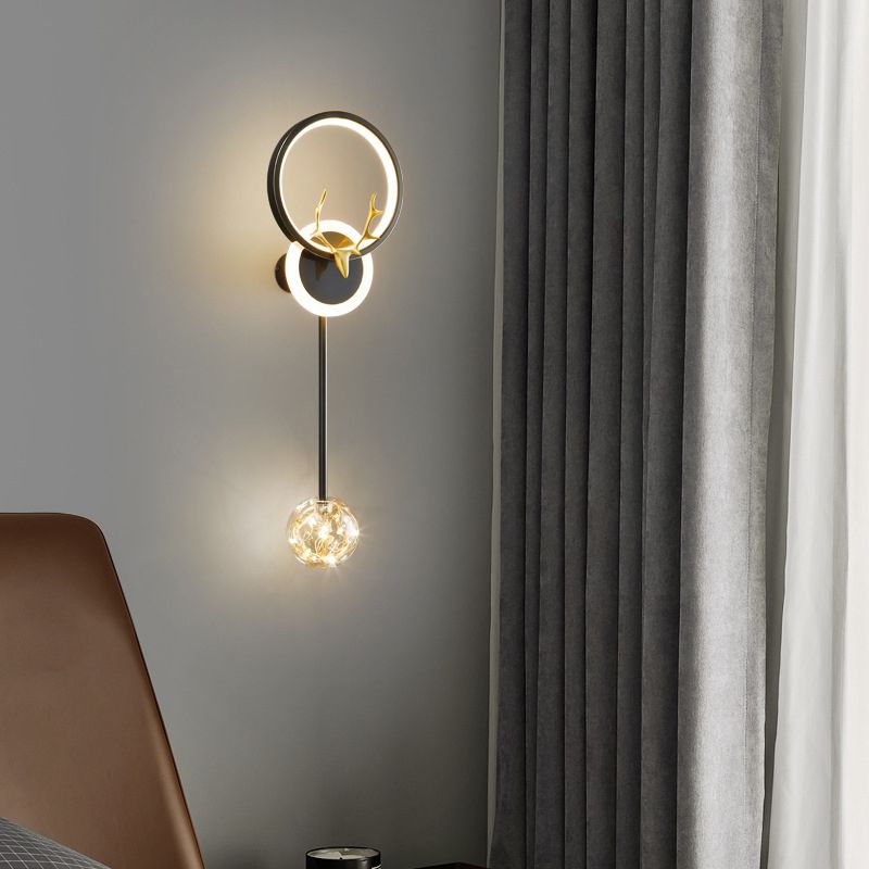 Contemporary Wall Sconce Copper Sconce Light Fixture for Bedroom