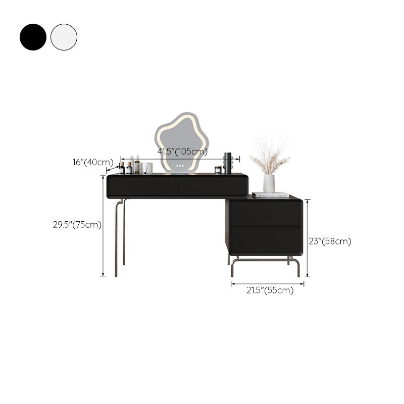 Modern Standing Makeup Vanity Desk Bedroom Vanity Dressing Table Set