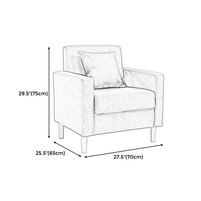 28,35 "H Leinenquadratarm modernes Sofa mit enges, rutschloser Sofa