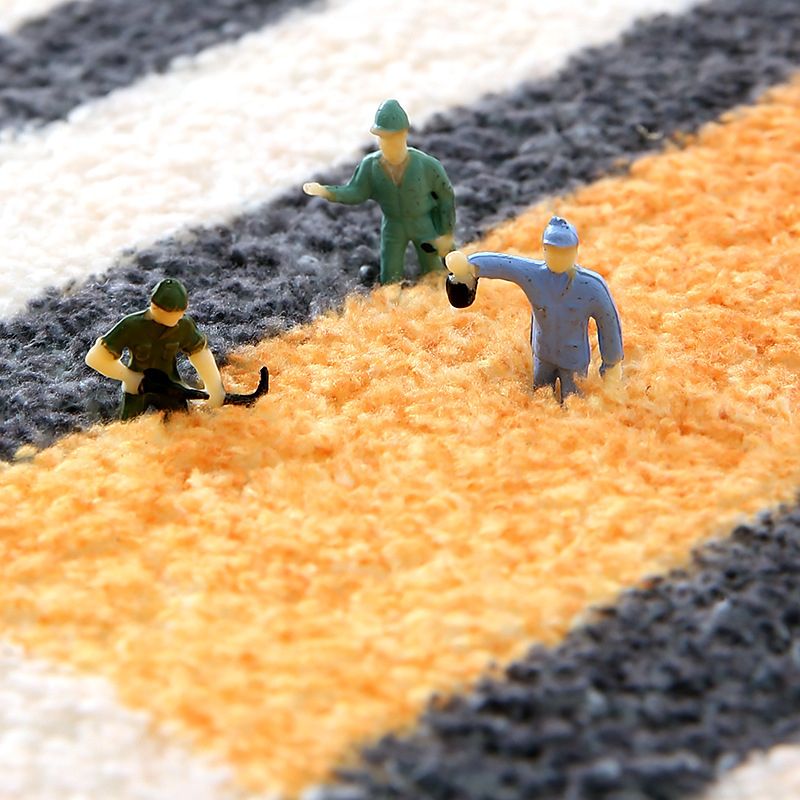 Minimalist Casual Color Indoor Rug Non-Slip Backing Machine Washable Carpet Polyster Rug