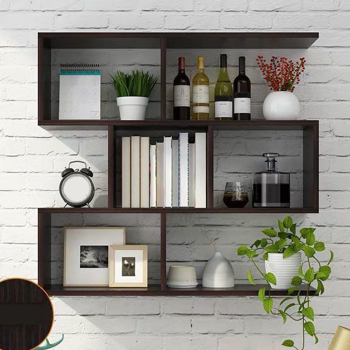 Modern and Contemporary Shelf Bookcase Wall Mounted Wooden Book Shelf for Office
