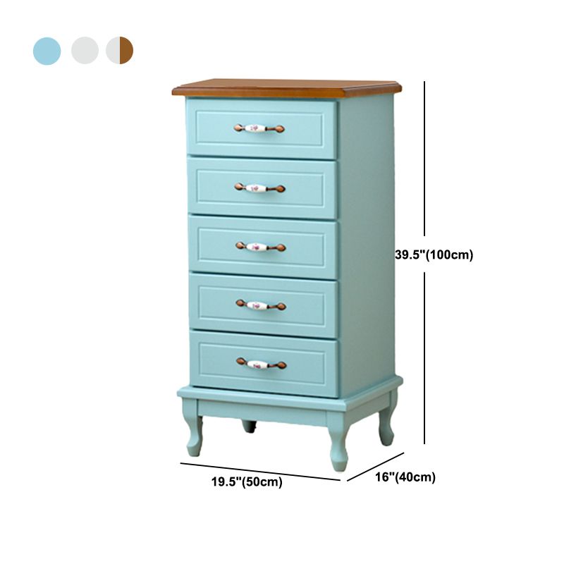 15.74" Wide Accent Chest with Drawers Solid Wood Chest with Cabriole Legs