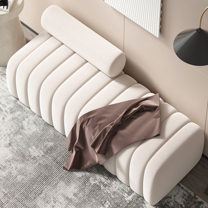 Rectangle Bedroom Seating Bench Modern Backless Bench with Upholstered