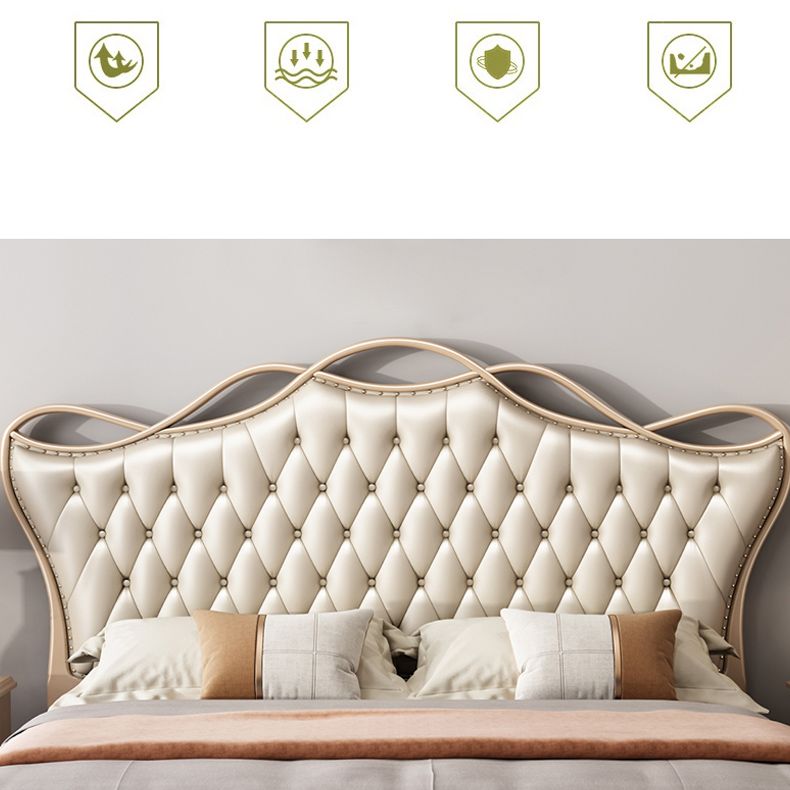 Victorian Adjustable Height Bed Upholstered Headboard Standard Bed