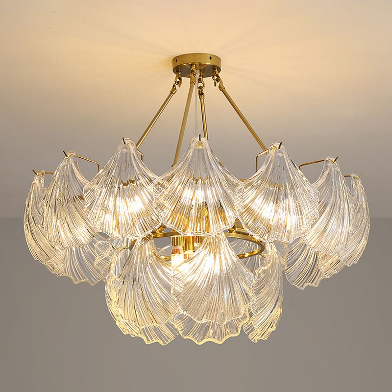 Modern Artistic Pendant Light Glass Geometric Chandelier for Dining Room
