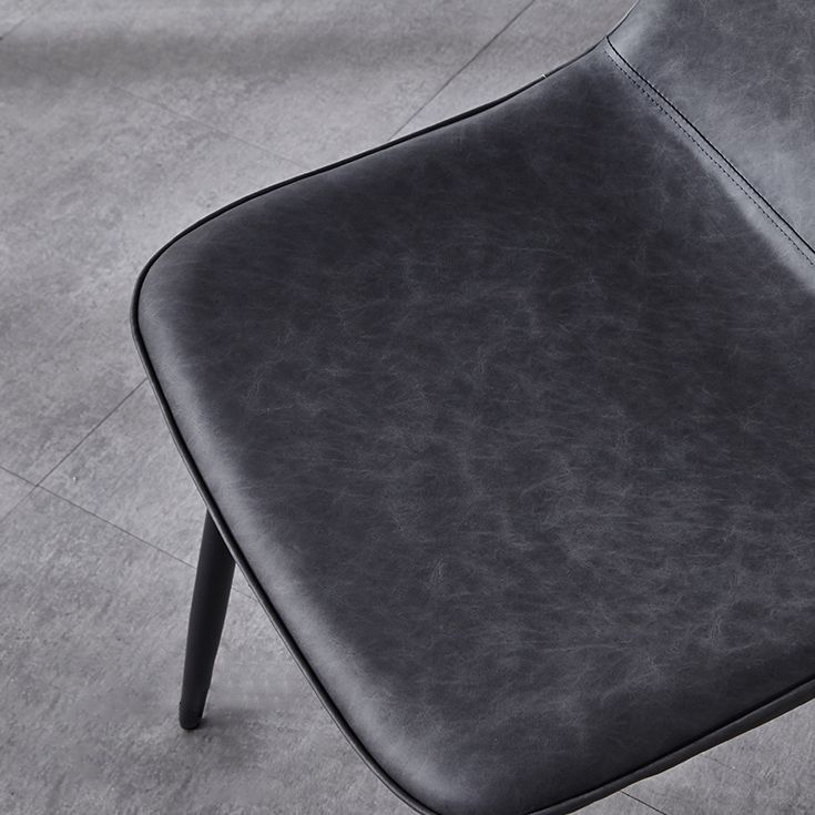 Moderne stijl faux lederen stoelen stevige achterste dinerkant -stoel voor thuisgebruik