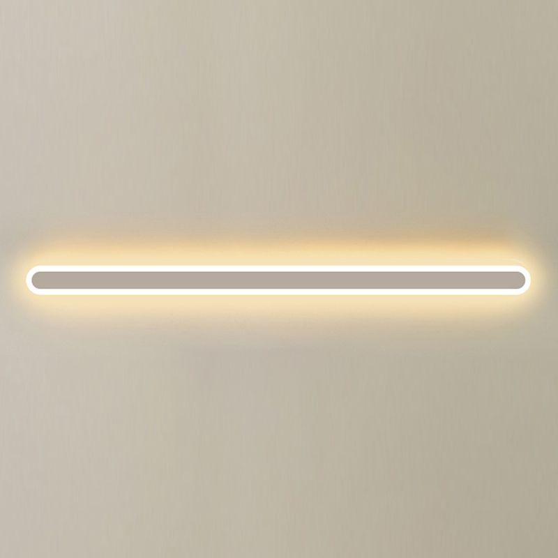 Lampes murales linéaires de style moderne métal 1 éclairage mural clair