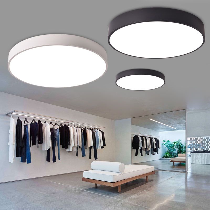 Modern Round Ceiling Flush Mount Lights Metal Flush Mount Ceiling Lighting Fixture for Office