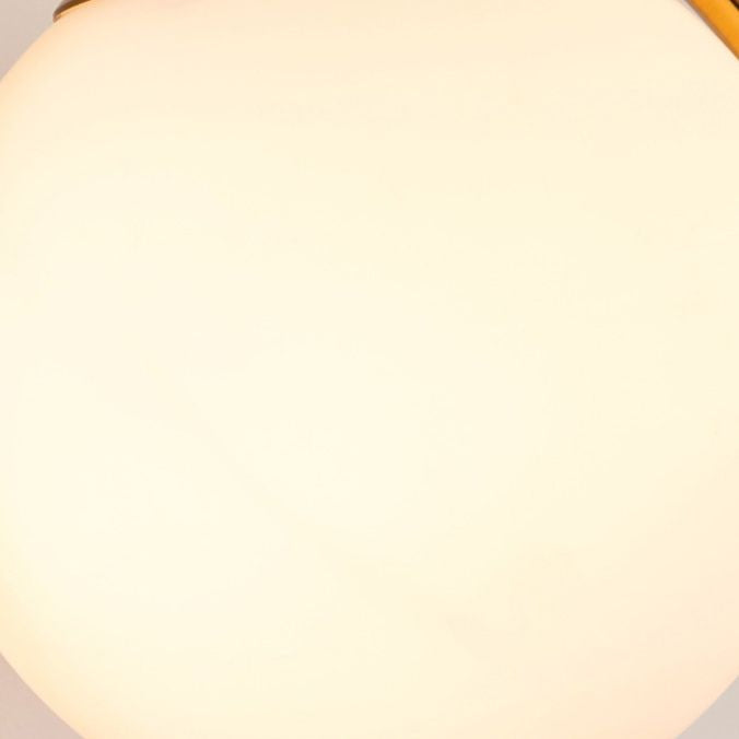 White Glass Globe Wall Light 1 Light Modern Minimalist Sconce Light for Study Living Room