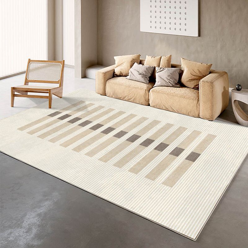Minimalist Style Area Rug Polyester Rug Washable Rug for Bedroom Home Decor
