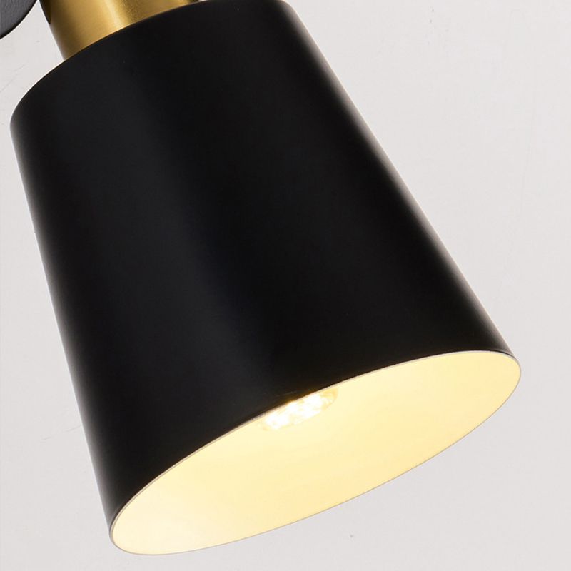 Contemporary Metal Shaded Lighting White/Black Wall Light for Room