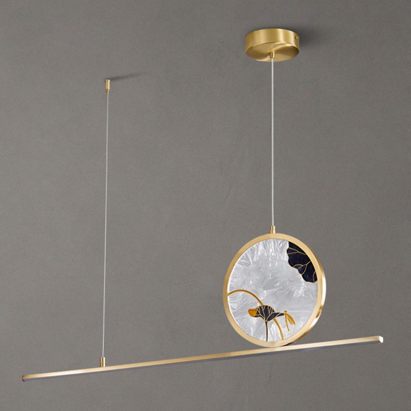 Contemporary Kitchen Pendant Lights Linear Island Pendant Lights Metal 2-Light