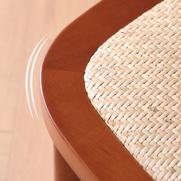 Dining Room Armless Chair indoor Wood Cane Back Dining Chair