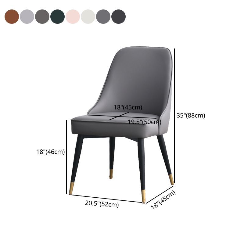 Silla sin brazos de comedor de estilo nórdico, silla lateral de comedor de tela tapizada para uso doméstico