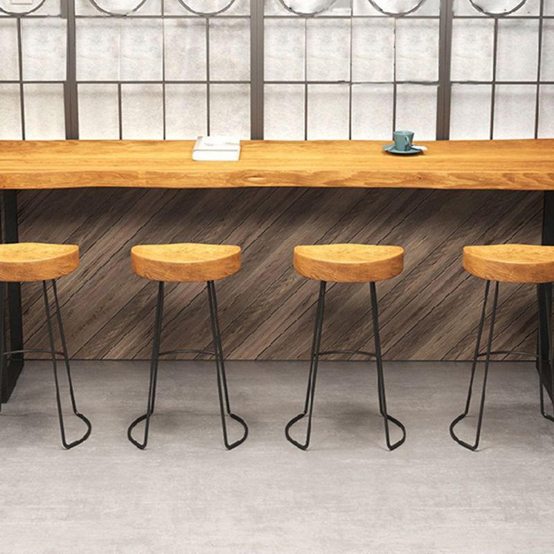 Modern Solid Wood Bar Table Rectangle Bar Table for Breakroom Use