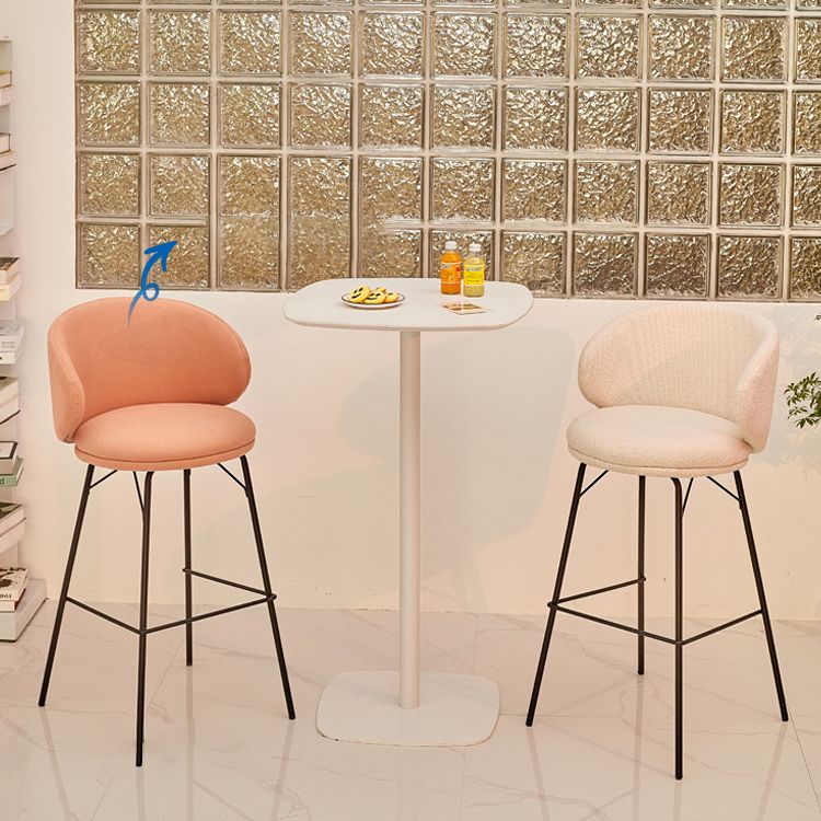 Modern Style Metal Bar-stool Bucket Counter Bar Stool for Home
