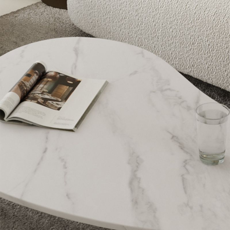 3 Legs Coffee Table Minimalist Slate Coffee Table for Living Room