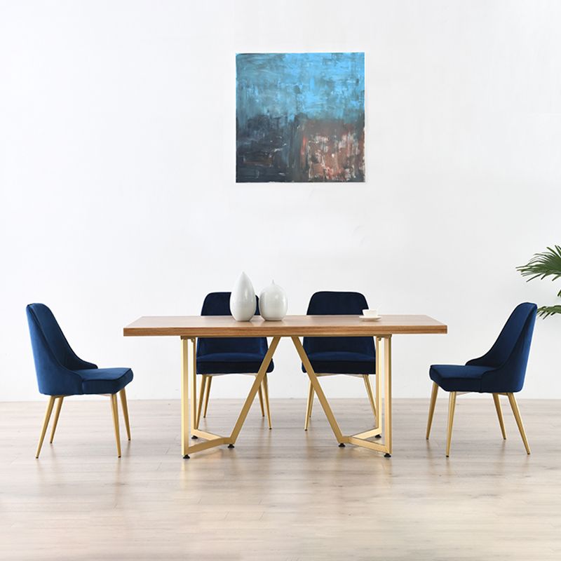 Silla sin brazos de comedor de estilo nórdico, silla lateral de comedor de tela tapizada para uso doméstico