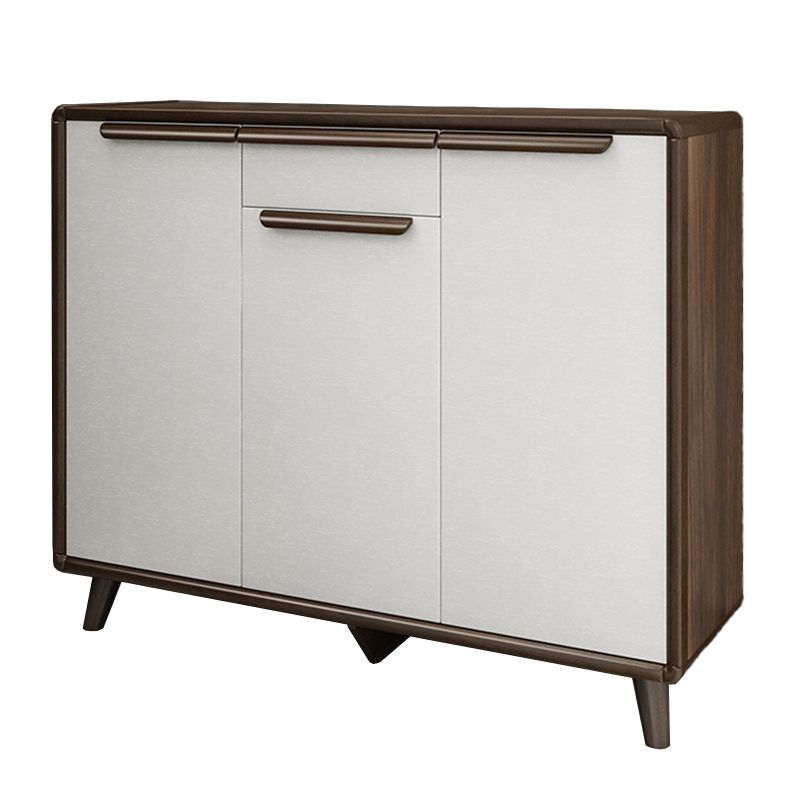 Industrial Wood Accent Cabinet Bar Pulls Straight Legs Cabinet