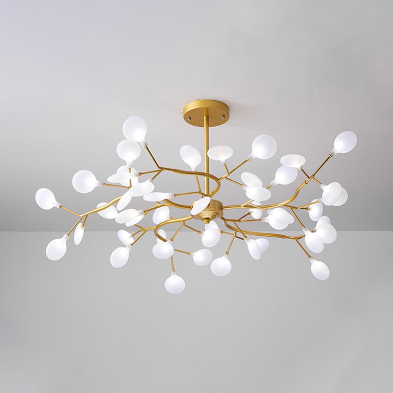 Contemporary Chandeliers Orbicular Hanging Ceiling Light Metal Orb Chandelier