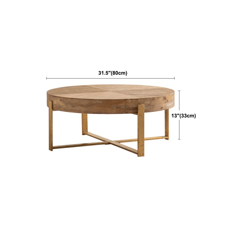 French Country Geometric Coffee or End Table Wood Coffee Table