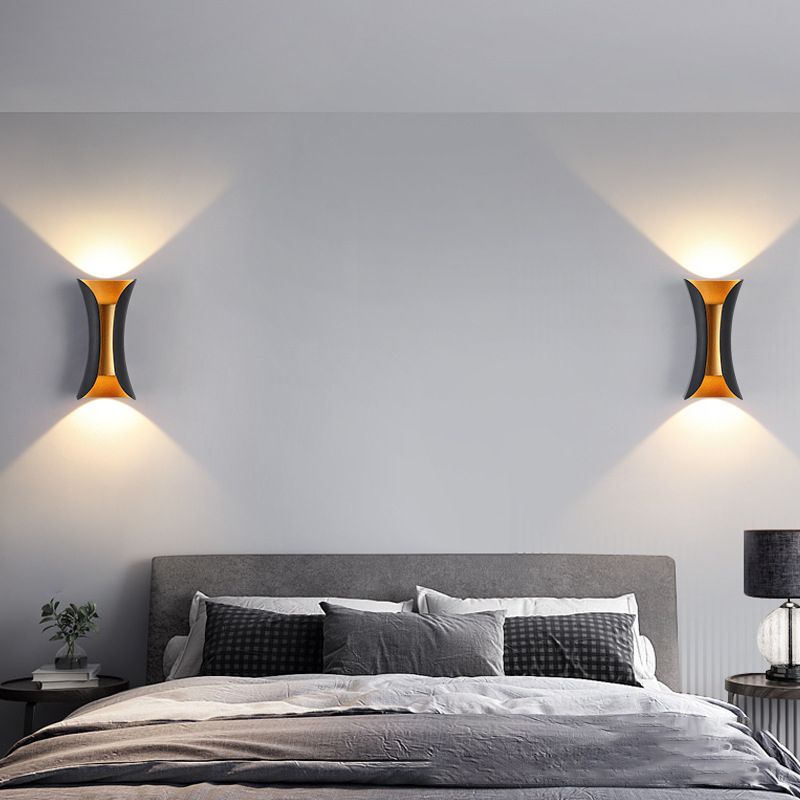 Modern Wall Washer Lighting Minimalist Metallic LED Wall Sconce for Sitting Room