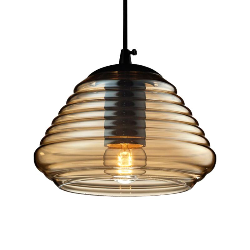 Tazón/lámpara colgante de forma cilíndrica/platista modernista transparente/vaso de lámpara ámbar negro colgante lámpara accesorio