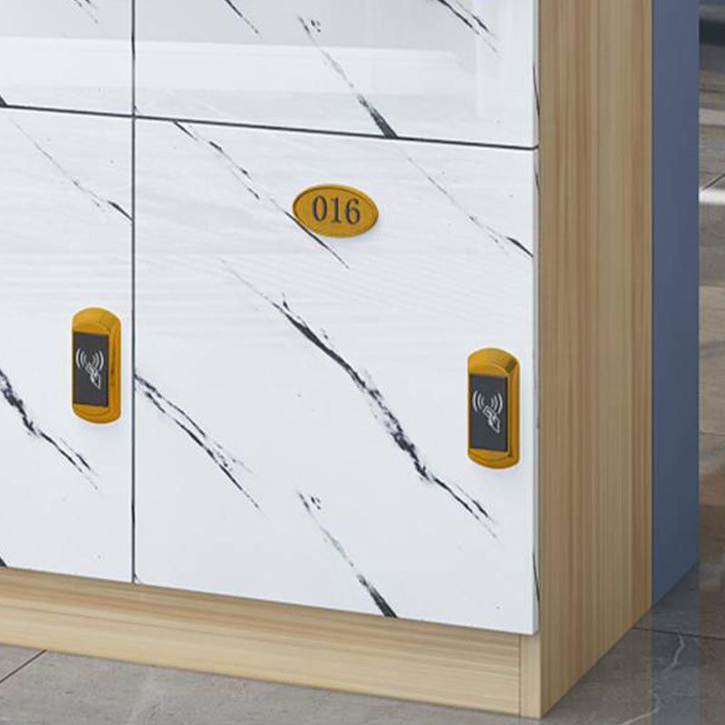 Modern Mirrored Finish Non-Hanging Armoire Manufactured Wood Storage Cabinet