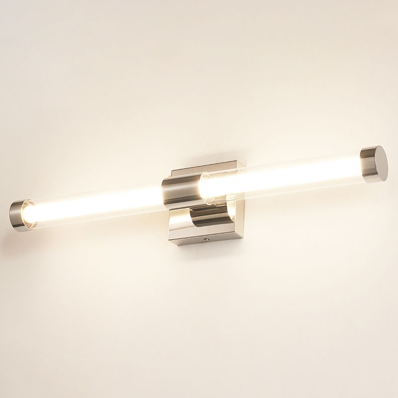 Contemporary Mirror Front Lighting LED Vanity Wall Light Fixtures with Acrylic Shade