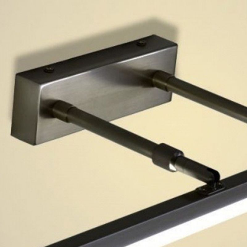 Modern Style Linear Wall Mounted Lamps Metal 1 Light LED Mirror Lights