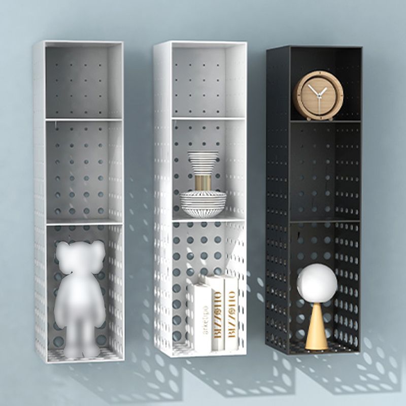 Scaffale orizzontale in ferro per unità murale contemporanea, 39,4 "l x 9,8" w x 9,8 "h