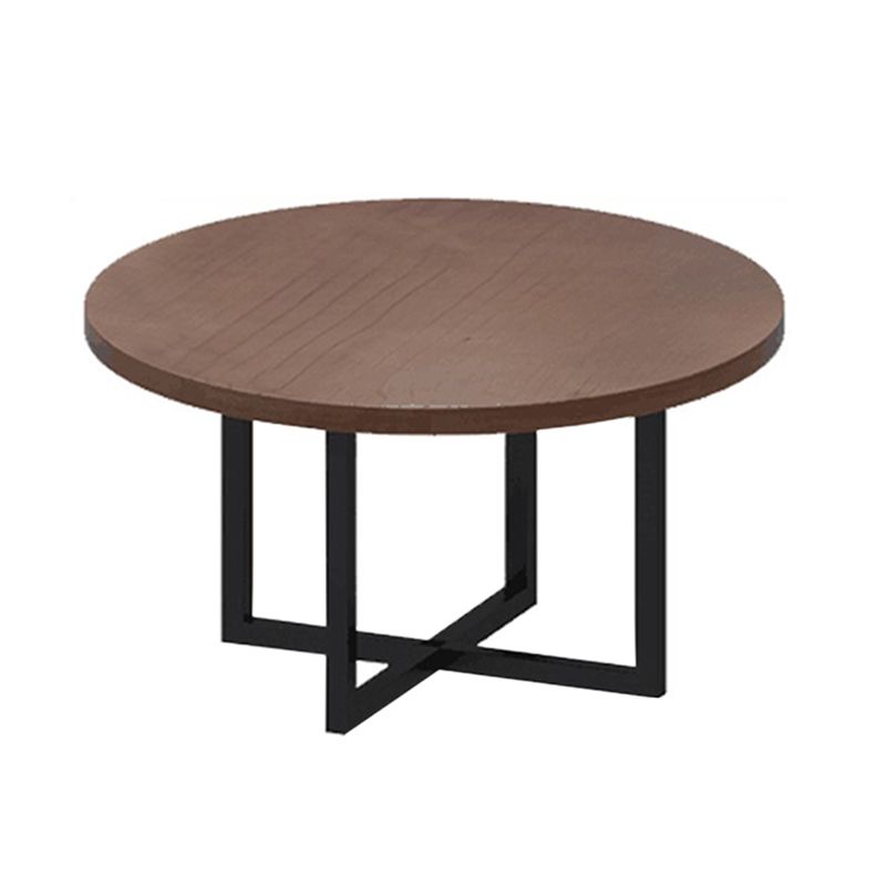 Dark Brown Solid Wood Dining Set 1/3/9 Pieces Dinette Set with Metal Chairs