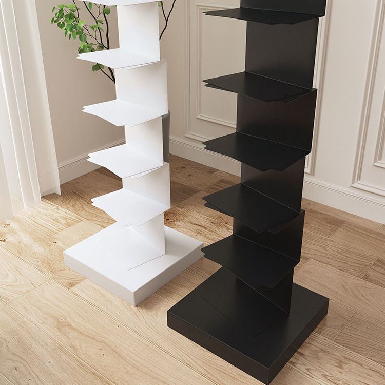 Invisible Bookshelf Open Back Contemporary Style Bookcase for Home and Office