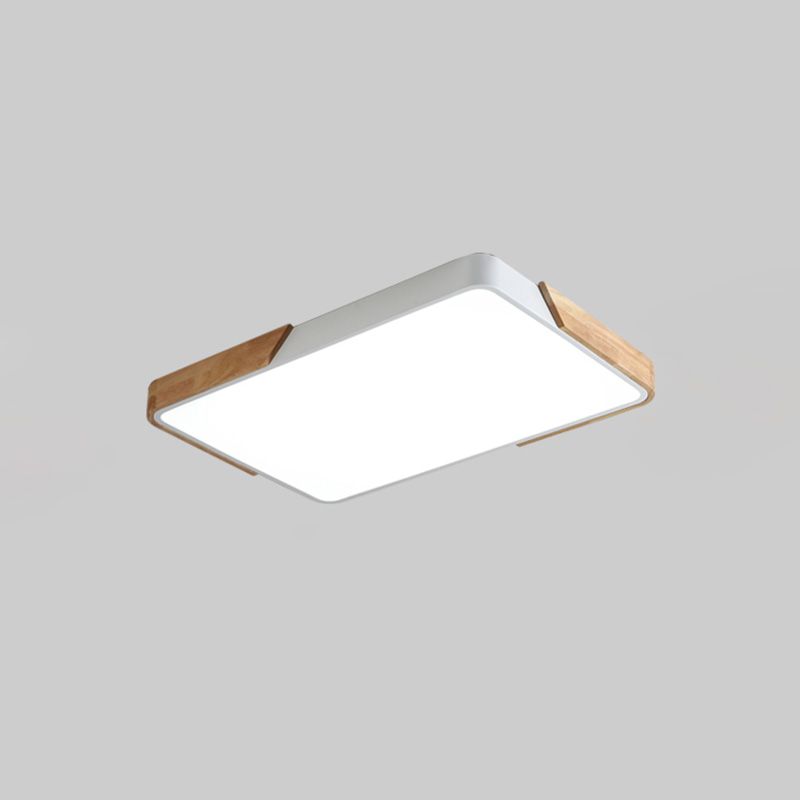 Plafonnier LED de Style macaron moderne, montage encastré géométrique en fer pour chambre à coucher
