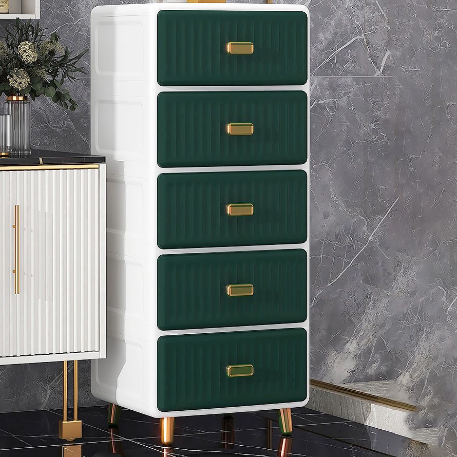 Bedroom Plastic Matte Finish Storage Cabinet Contemporary Cabinet with Metal Legs