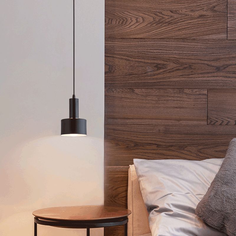 Geometric Hanging Light Fixtures Modern 1-Light Suspension Lamp with Acrylic Shade