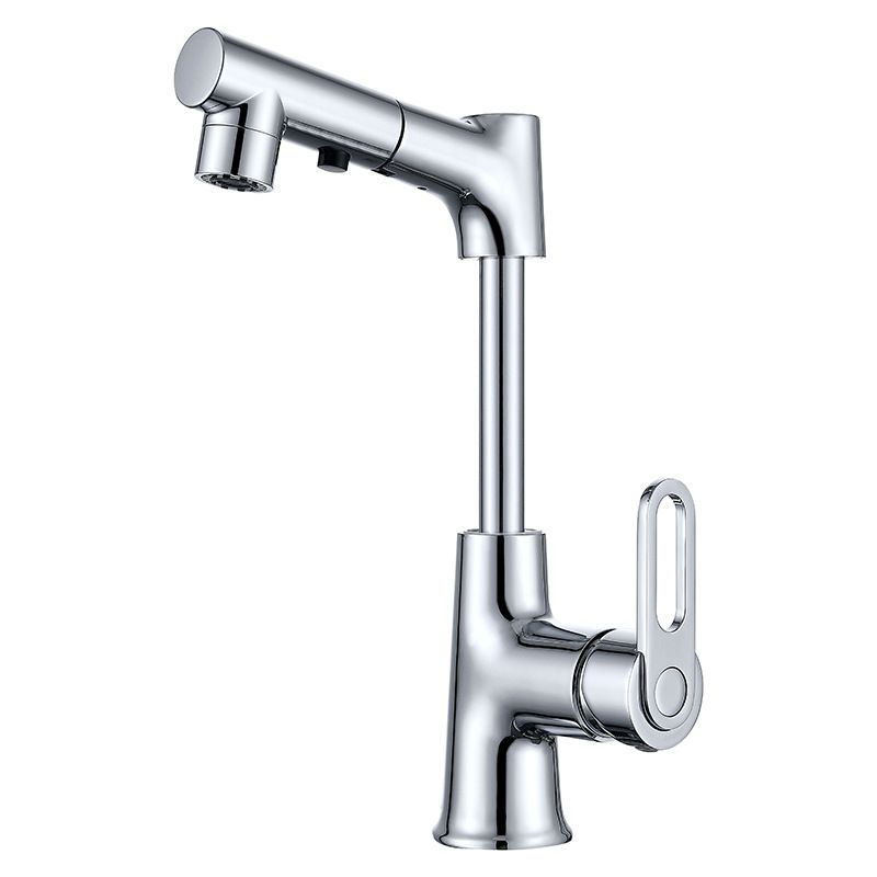 Vessel Sink Faucet Contemporary Single Handle Faucet with Swivel Spout
