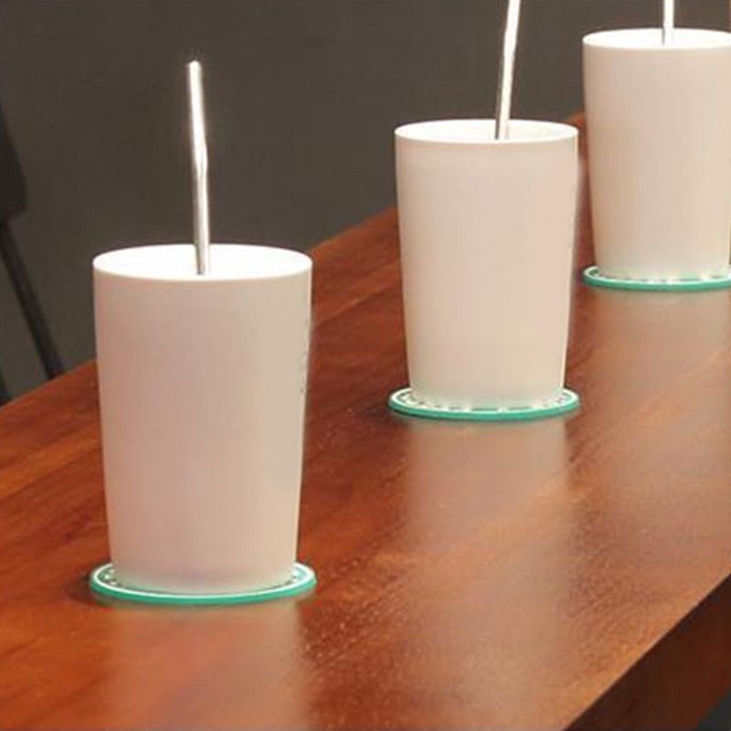 Rectangular Bar Height Table Solid Wood Top Bistro Pub Table with Black Base