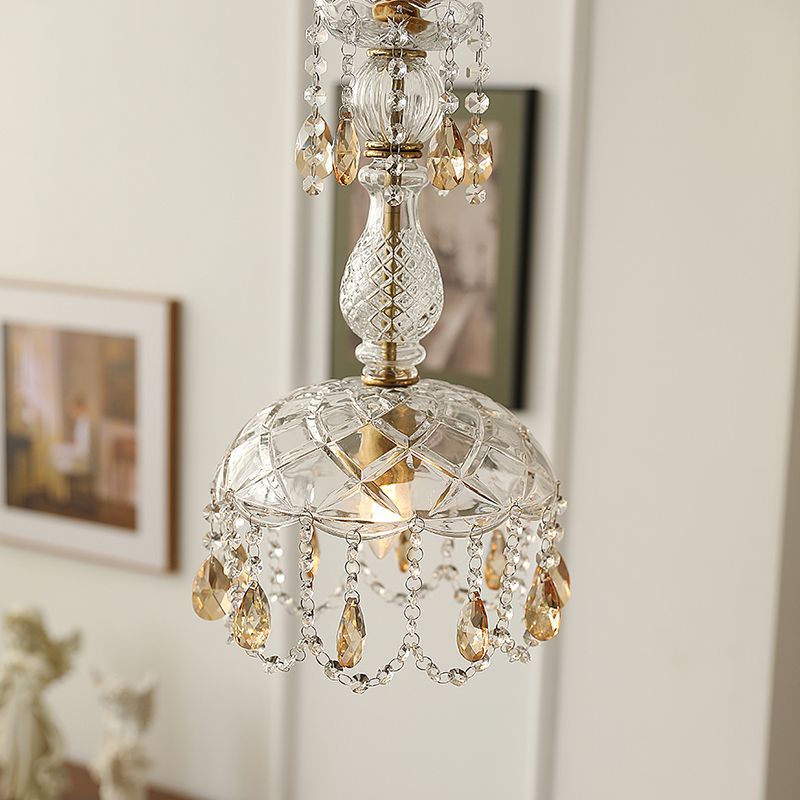 Topfabdeckung Schatten Hängende Beleuchtung moderner Stil Kristall 1 hängende Lampe für das Restaurant