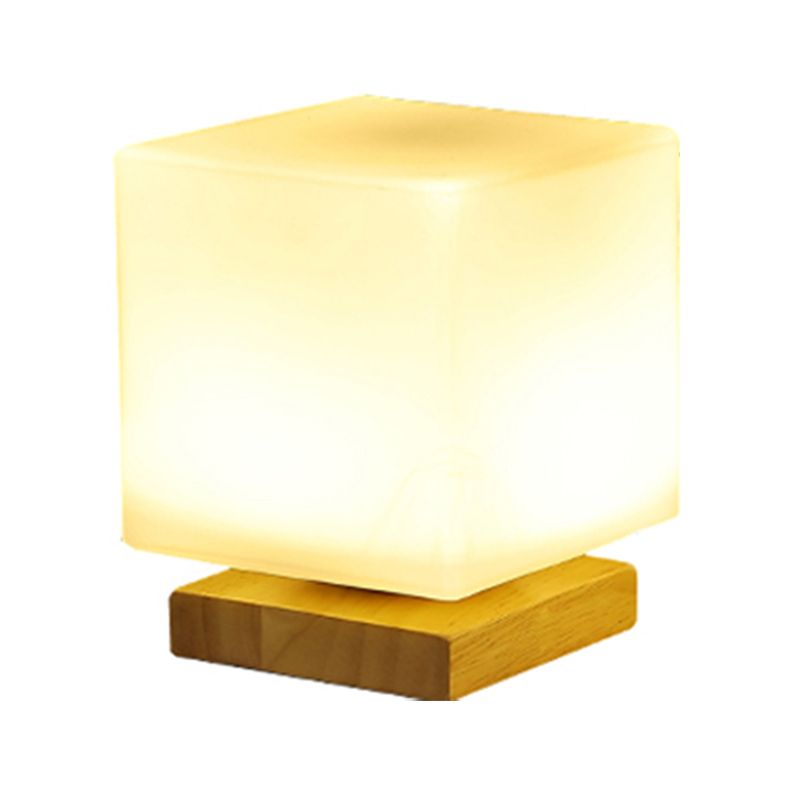 Noordse stijl geometrische tafellamp Moderne glazen bureaulamp voor studeerkamer