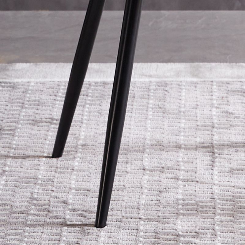 Contemporary Style Kitchen Chair Dining Armless Side Chairs with Metal Legs