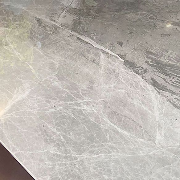 Skandinavische Sinterstein weiße Esstisch Set Rechteck Haus verwenden Esszahlen