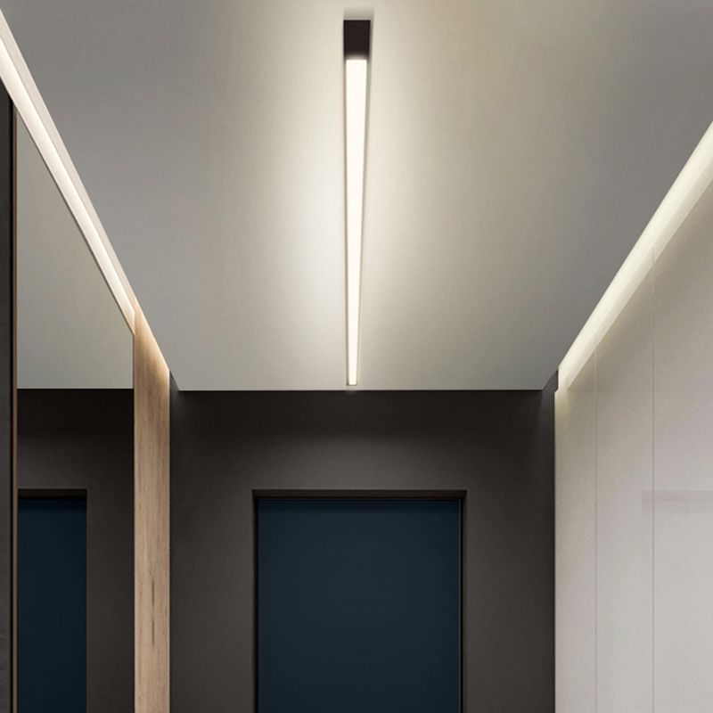 Rectangle LED Flush Mount Light Modern Simple Ceiling Lamp for Living Room