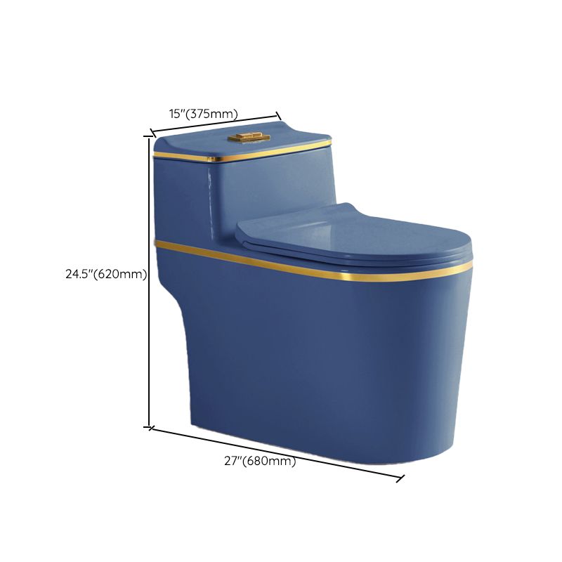 Traditional Ceramic Flush Toilet Floor Mounted Toilet Bowl for Washroom