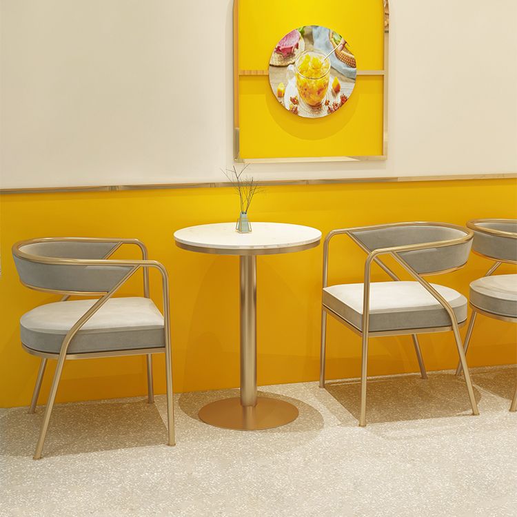 Nordic 1/3/4 Pieces Dining Set Stone Dining Table for Milk Tea Shop Cafe